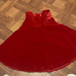 VINTAGE BASIC RED DRESS TODDLER 4T